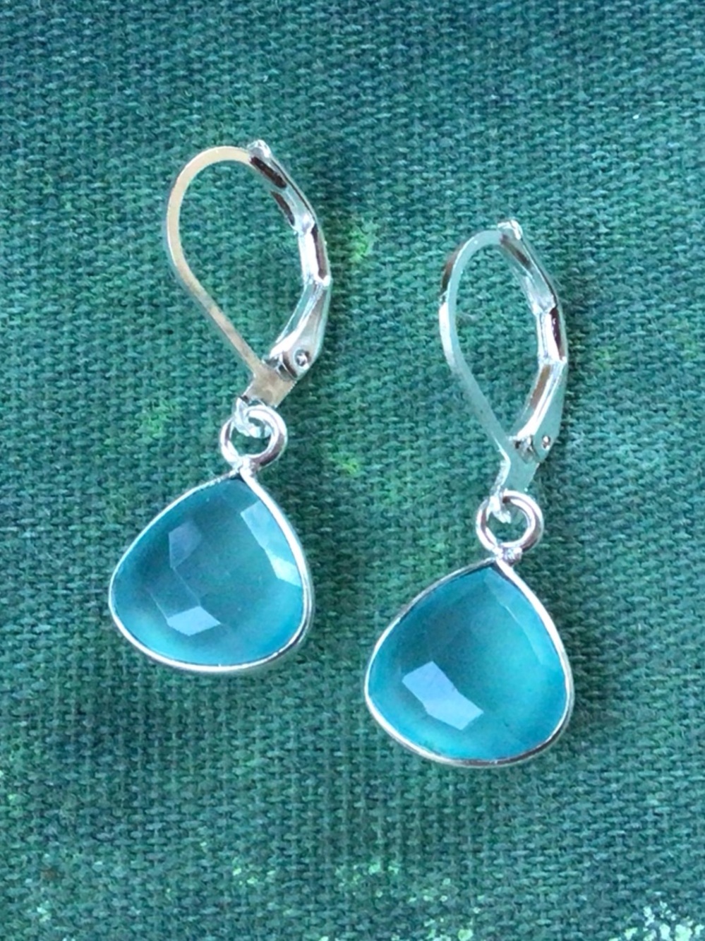 Sterling Silver Chalcedony Sundance Charm Earrings sale